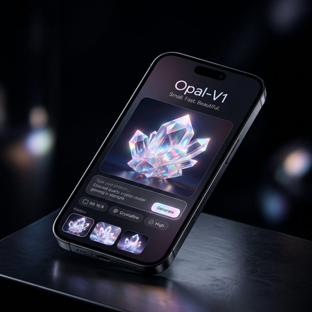 Opal-V1: The world's smallest and fastest high-fidelity image generator.